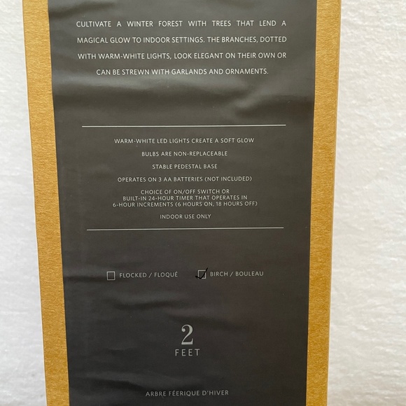 One Restoration Hardware Warm-White LED Holiday Tree 2 ft - Picture 5 of 15